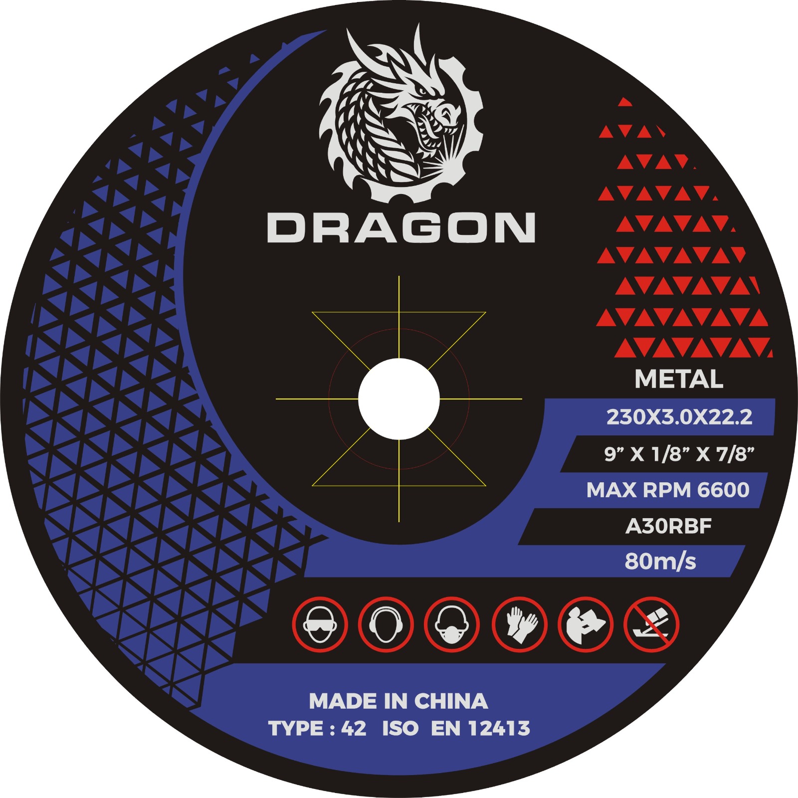 Metal Cutting Disc 9" for steel
